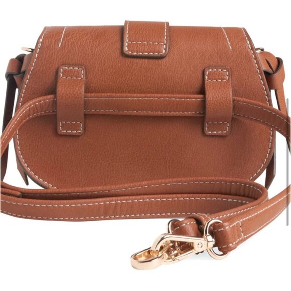 Rachel Zoe NWT Edessi Vegan Leather Convertible Crossbody & Belt Bag Brown - Picture 15 of 16